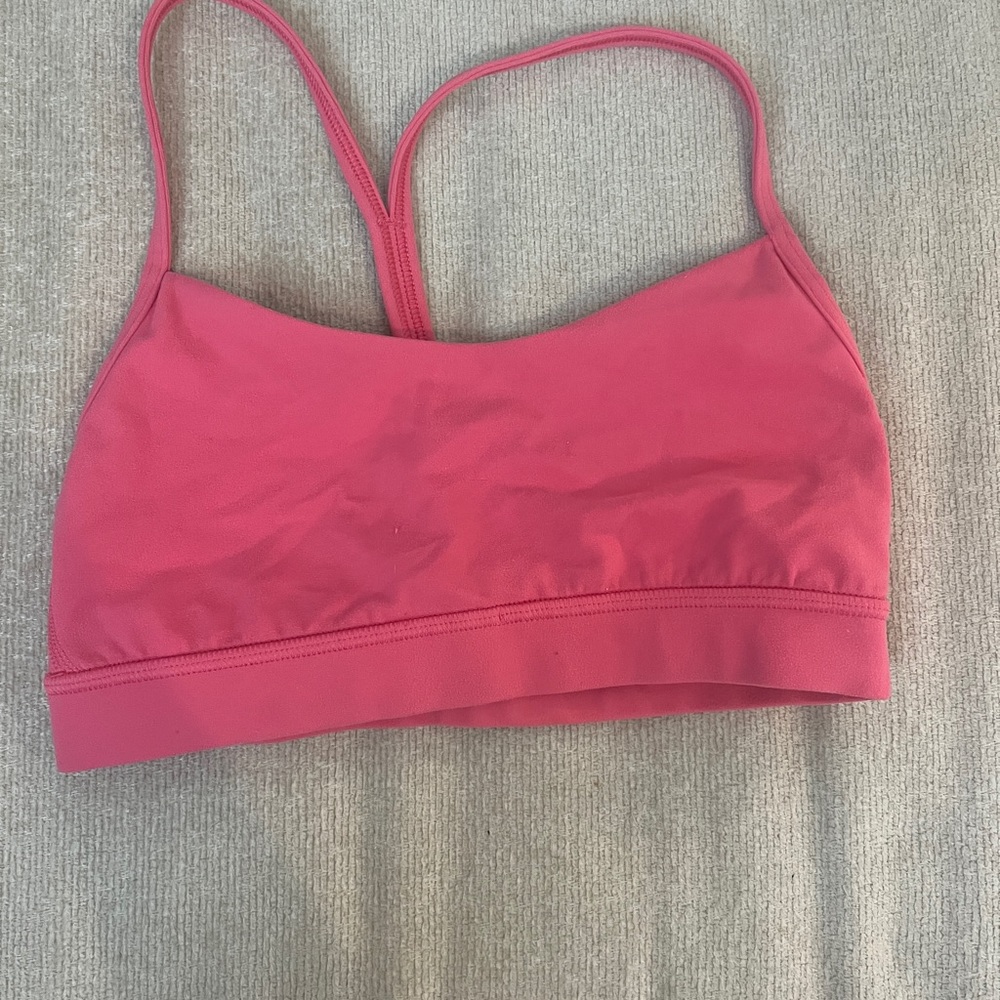 Lululemon Flow Y Nulu Bra Pink - size 4